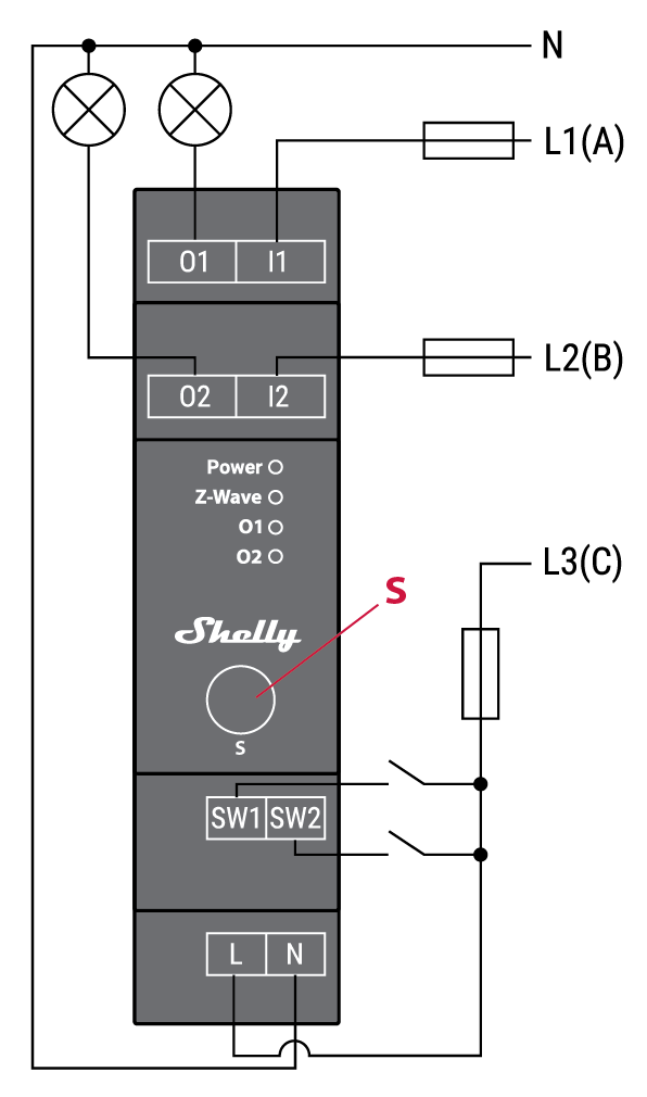 Shelly Z-Wave Pro 2 Long Range - | Shelly USA